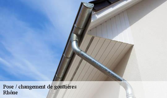 Pose / changement de gouttières 69 Rhône  Ets Lagrenee votre expert en toiture