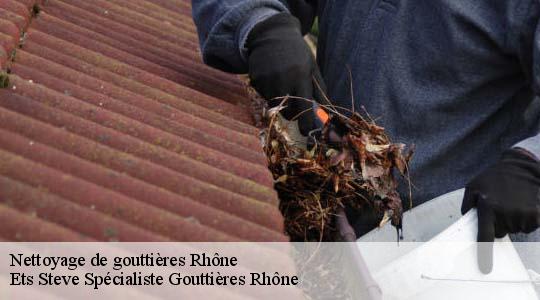 Nettoyage de gouttières 69 Rhône  Ets Steve Spécialiste Gouttières Rhône