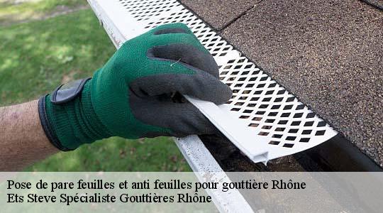 Pose de pare feuilles et anti feuilles pour gouttière 69 Rhône  Ets Steve Spécialiste Gouttières Rhône