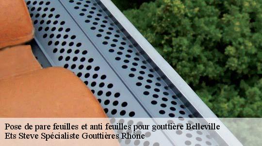Pose de pare feuilles et anti feuilles pour gouttière  belleville-69220 Ets Steve Spécialiste Gouttières Rhône