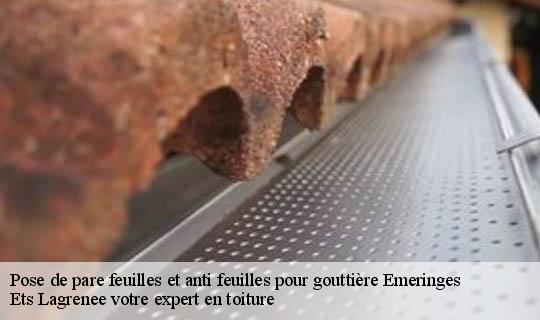 Pose de pare feuilles et anti feuilles pour gouttière  emeringes-69840 Ets Lagrenee votre expert en toiture