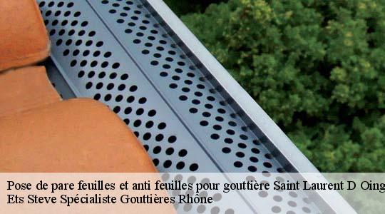Pose de pare feuilles et anti feuilles pour gouttière  saint-laurent-d-oingt-69620 Ets Steve Spécialiste Gouttières Rhône