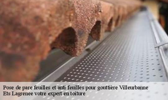 Pose de pare feuilles et anti feuilles pour gouttière  villeurbanne-69100 Ets Lagrenee votre expert en toiture