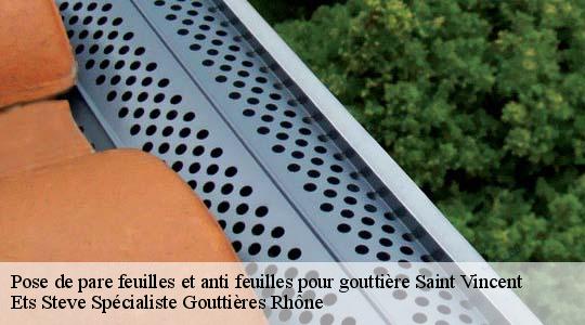Pose de pare feuilles et anti feuilles pour gouttière  saint-vincent-69440 Ets Steve Spécialiste Gouttières Rhône