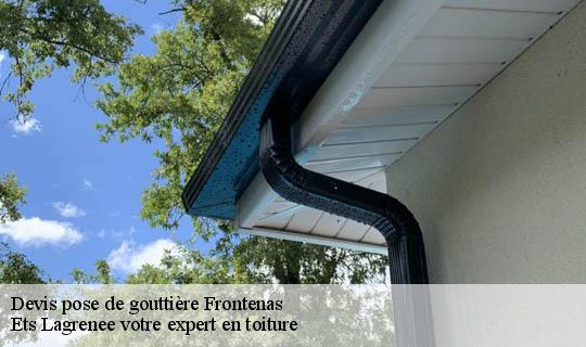 Devis pose de gouttière  frontenas-69620 Ets Lagrenee votre expert en toiture