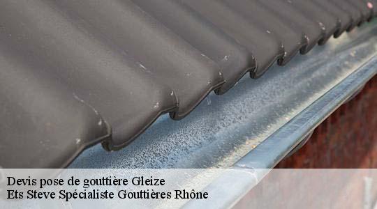 Devis pose de gouttière  gleize-69400 Ets Steve Spécialiste Gouttières Rhône