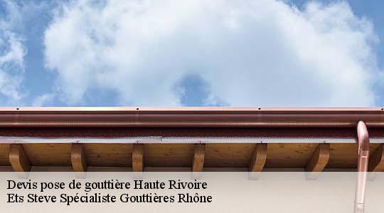 Devis pose de gouttière  haute-rivoire-69610 Ets Steve Spécialiste Gouttières Rhône