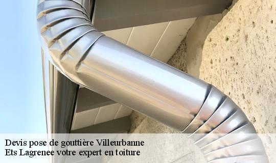Devis pose de gouttière  villeurbanne-69100 Ets Lagrenee votre expert en toiture