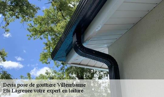 Devis pose de gouttière  villeurbanne-69100 Ets Lagrenee votre expert en toiture