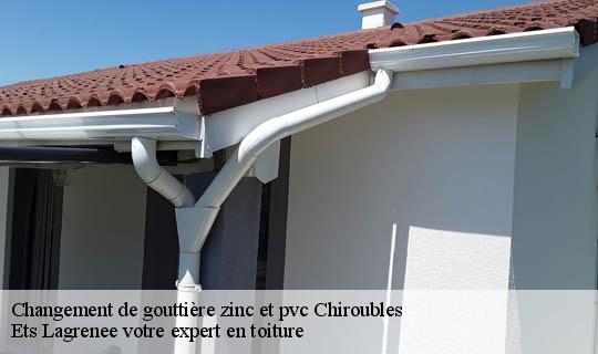 Changement de gouttière zinc et pvc  chiroubles-69115 Ets Lagrenee votre expert en toiture