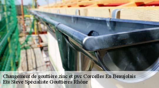 Changement de gouttière zinc et pvc  corcelles-en-beaujolais-69220 Ets Steve Spécialiste Gouttières Rhône