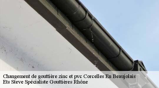 Changement de gouttière zinc et pvc  corcelles-en-beaujolais-69220 Ets Steve Spécialiste Gouttières Rhône
