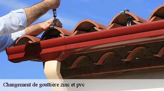 Changement de gouttière zinc et pvc  lancie-69220 Ets Steve Spécialiste Gouttières Rhône