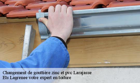 Changement de gouttière zinc et pvc  larajasse-69590 Ets Lagrenee votre expert en toiture