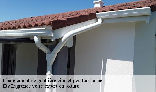 Changement de gouttière zinc et pvc  larajasse-69590 Ets Lagrenee votre expert en toiture