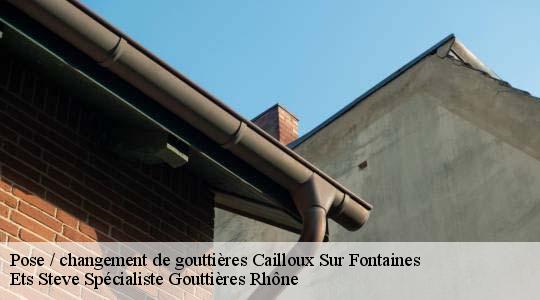 Pose / changement de gouttières  cailloux-sur-fontaines-69270 Ets Steve Spécialiste Gouttières Rhône