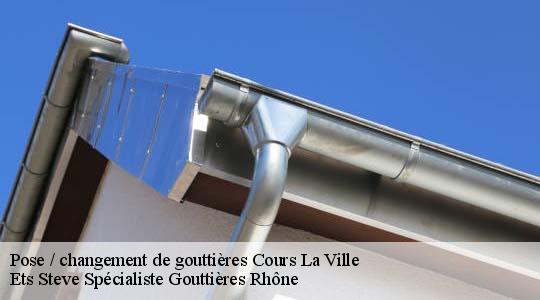 Pose / changement de gouttières  cours-la-ville-69470 Ets Steve Spécialiste Gouttières Rhône