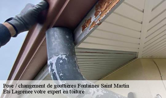 Pose / changement de gouttières  fontaines-saint-martin-69270 Ets Lagrenee votre expert en toiture