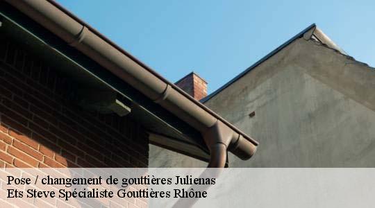 Pose / changement de gouttières  julienas-69840 Ets Steve Spécialiste Gouttières Rhône
