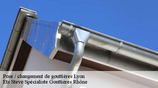 Pose / changement de gouttières  lyon-69000 Ets Steve Spécialiste Gouttières Rhône