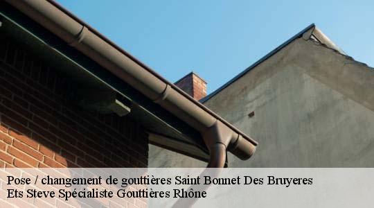Pose / changement de gouttières  saint-bonnet-des-bruyeres-69790 Ets Steve Spécialiste Gouttières Rhône