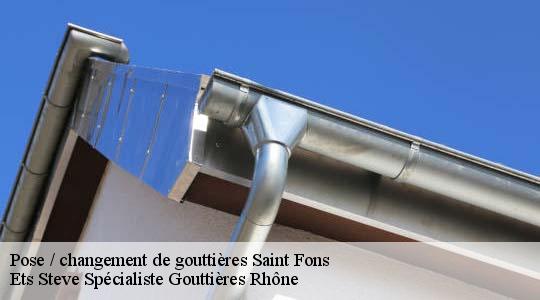 Pose / changement de gouttières  saint-fons-69190 Ets Steve Spécialiste Gouttières Rhône