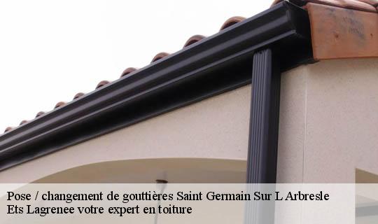 Pose / changement de gouttières  saint-germain-sur-l-arbresle-69210 Ets Lagrenee votre expert en toiture