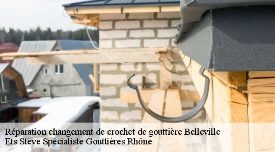Réparation changement de crochet de gouttière  belleville-69220 Ets Steve Spécialiste Gouttières Rhône