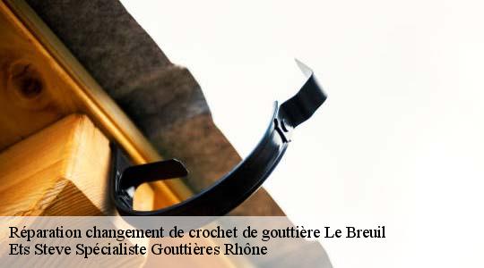 Réparation changement de crochet de gouttière  le-breuil-69620 Ets Steve Spécialiste Gouttières Rhône