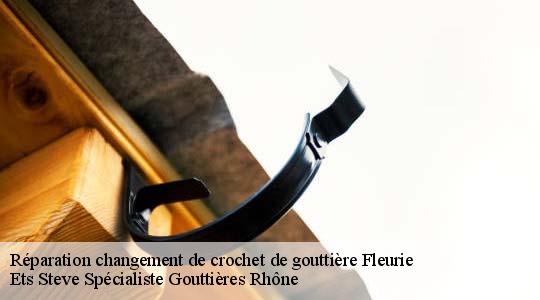 Réparation changement de crochet de gouttière  fleurie-69820 Ets Steve Spécialiste Gouttières Rhône
