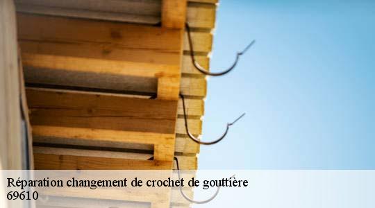 Réparation changement de crochet de gouttière  haute-rivoire-69610 Ets Steve Spécialiste Gouttières Rhône