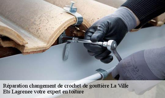 Réparation changement de crochet de gouttière  la-ville-69470 Ets Lagrenee votre expert en toiture