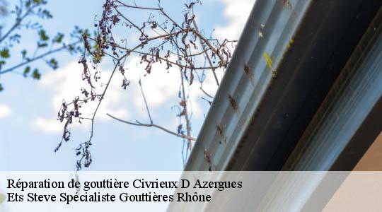 Réparation de gouttière  civrieux-d-azergues-69380 Ets Steve Spécialiste Gouttières Rhône